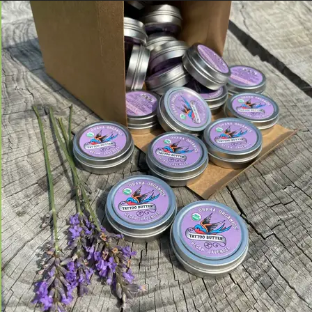 Tattoo Butter box with Lavender essential oil