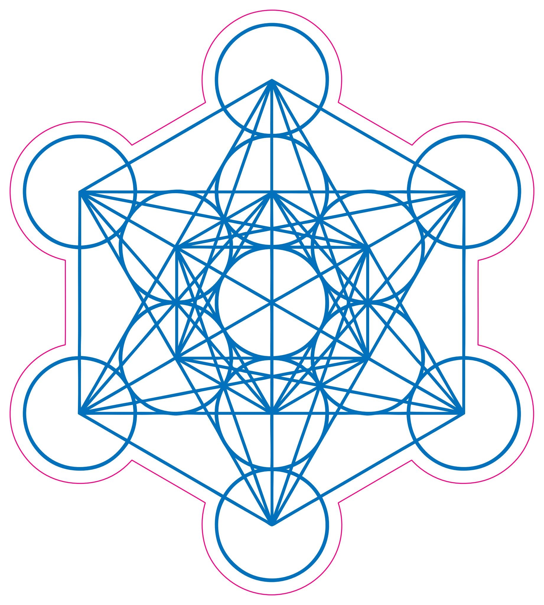Metatron Cube Stickers