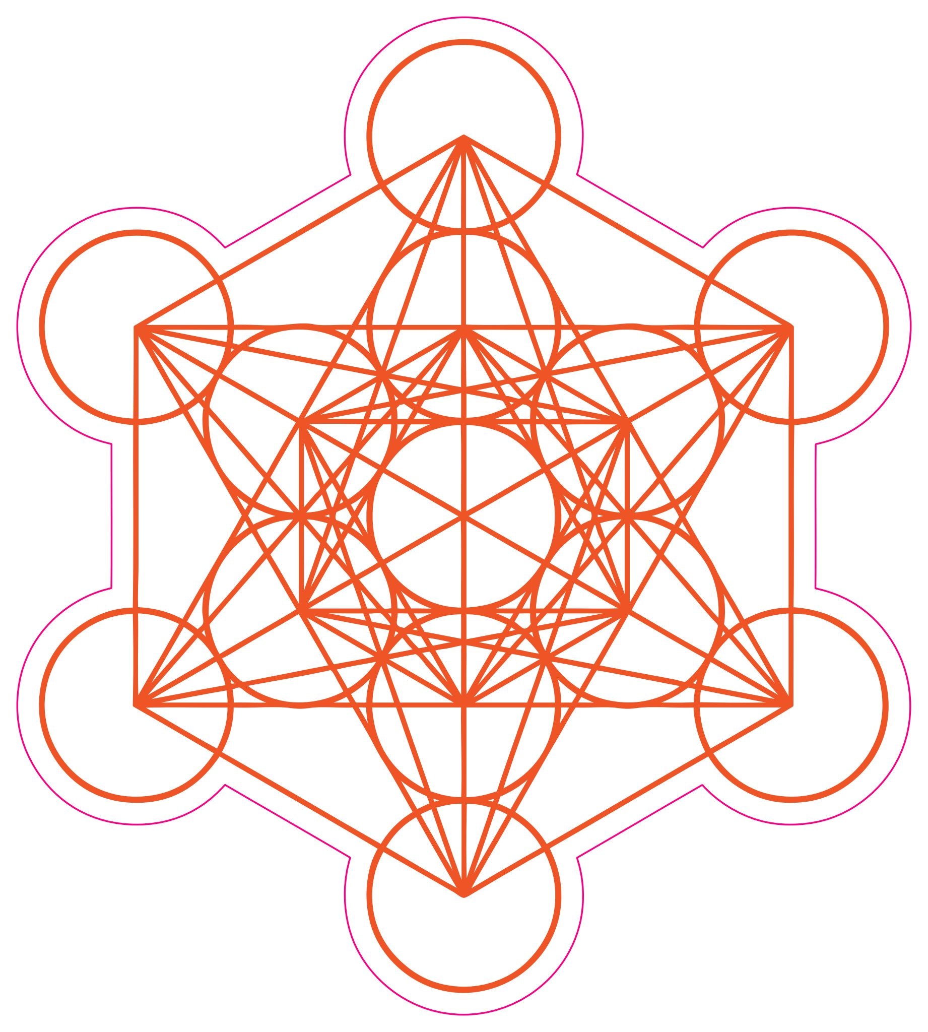 Metatron Cube Stickers