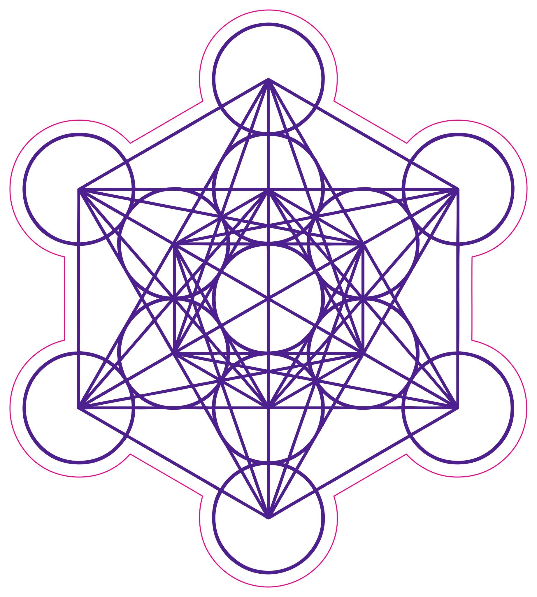 Metatron Cube Stickers