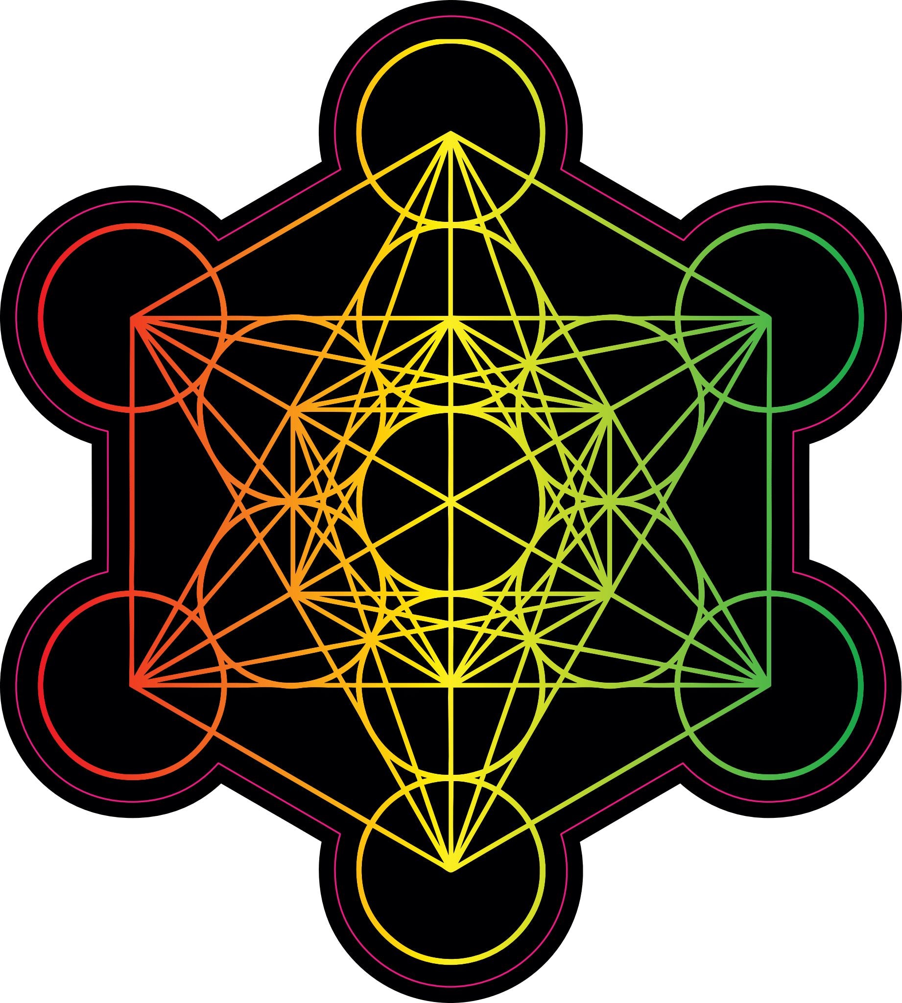 Metatron Cube Stickers
