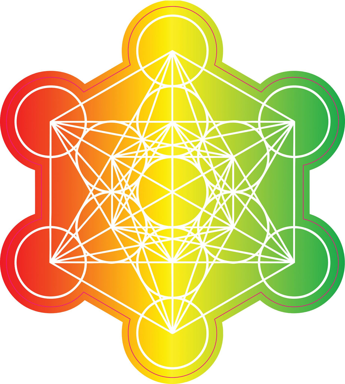 Metatron's Cube - Energy Kit - Pink with Pink foil print