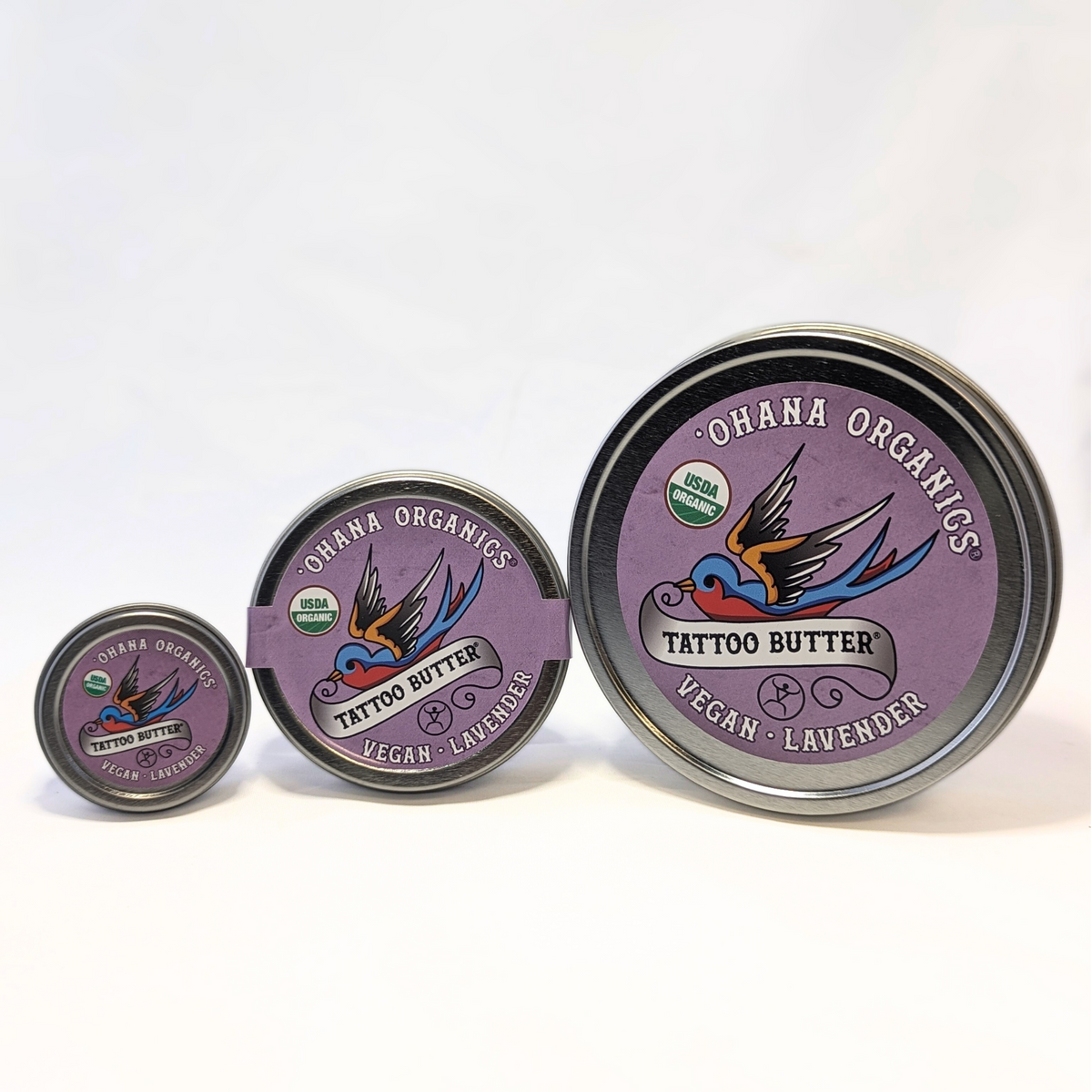 Organic Tattoo Butter- Lavender Tins | 'Ohana Organics