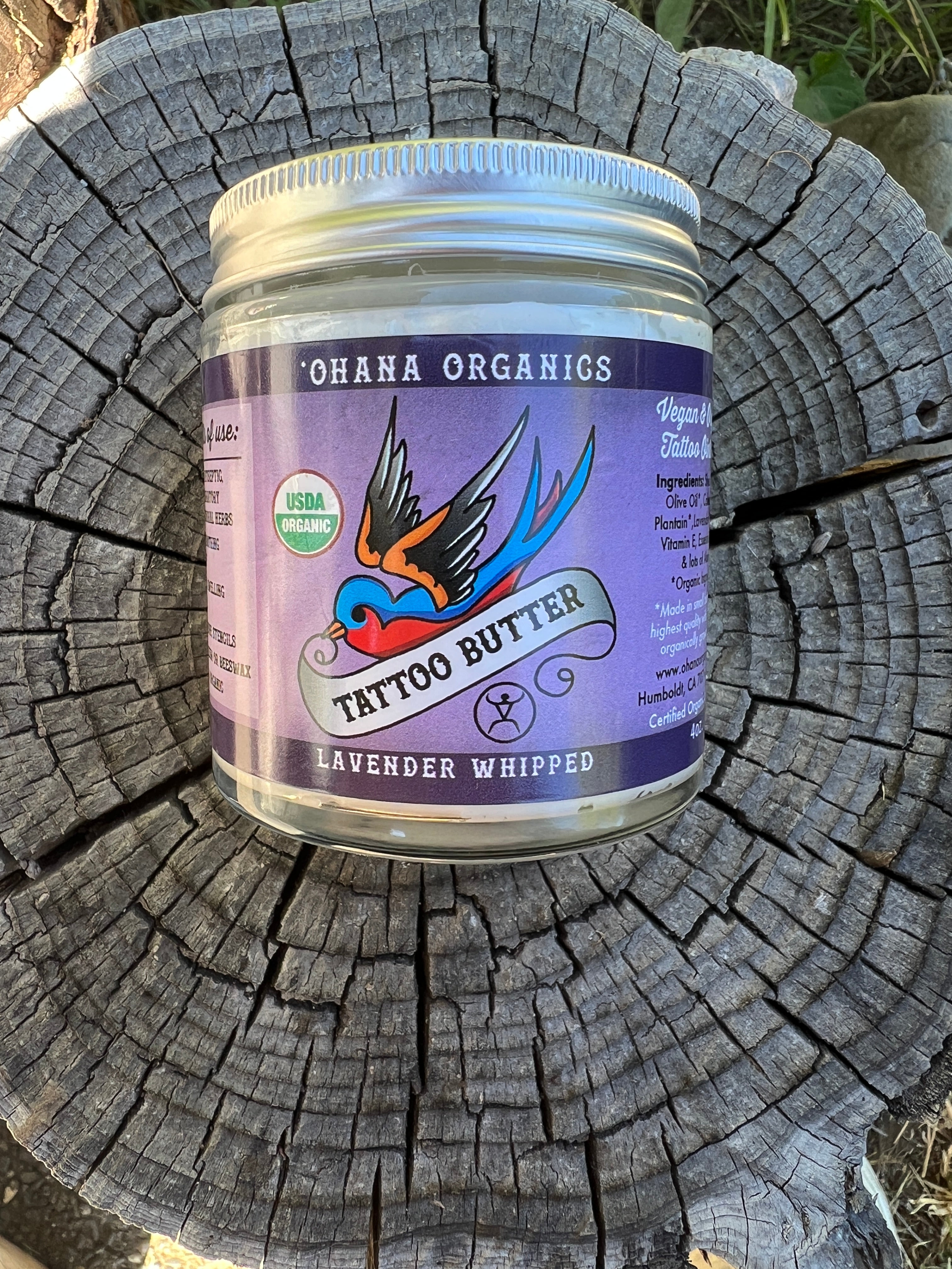 whipped tattoo butter 4oz jar