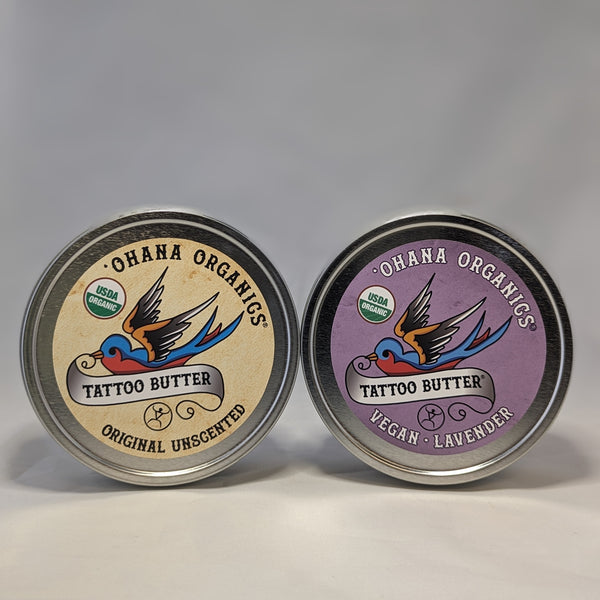 Tattoo Butter- 6 oz Large - Tin (Unscented Or Lavender) (Wholesale)