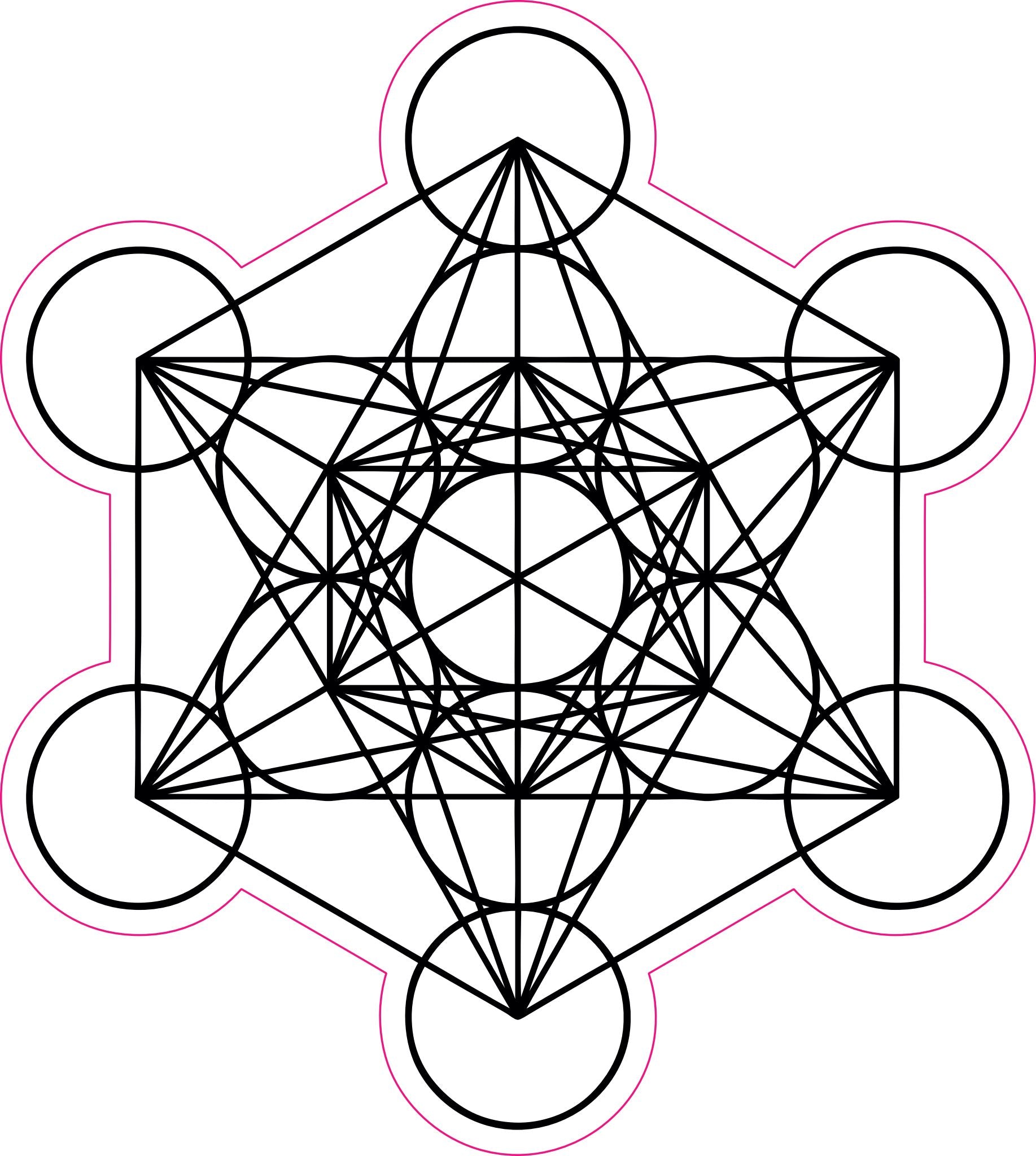 Metatron Cube Stickers