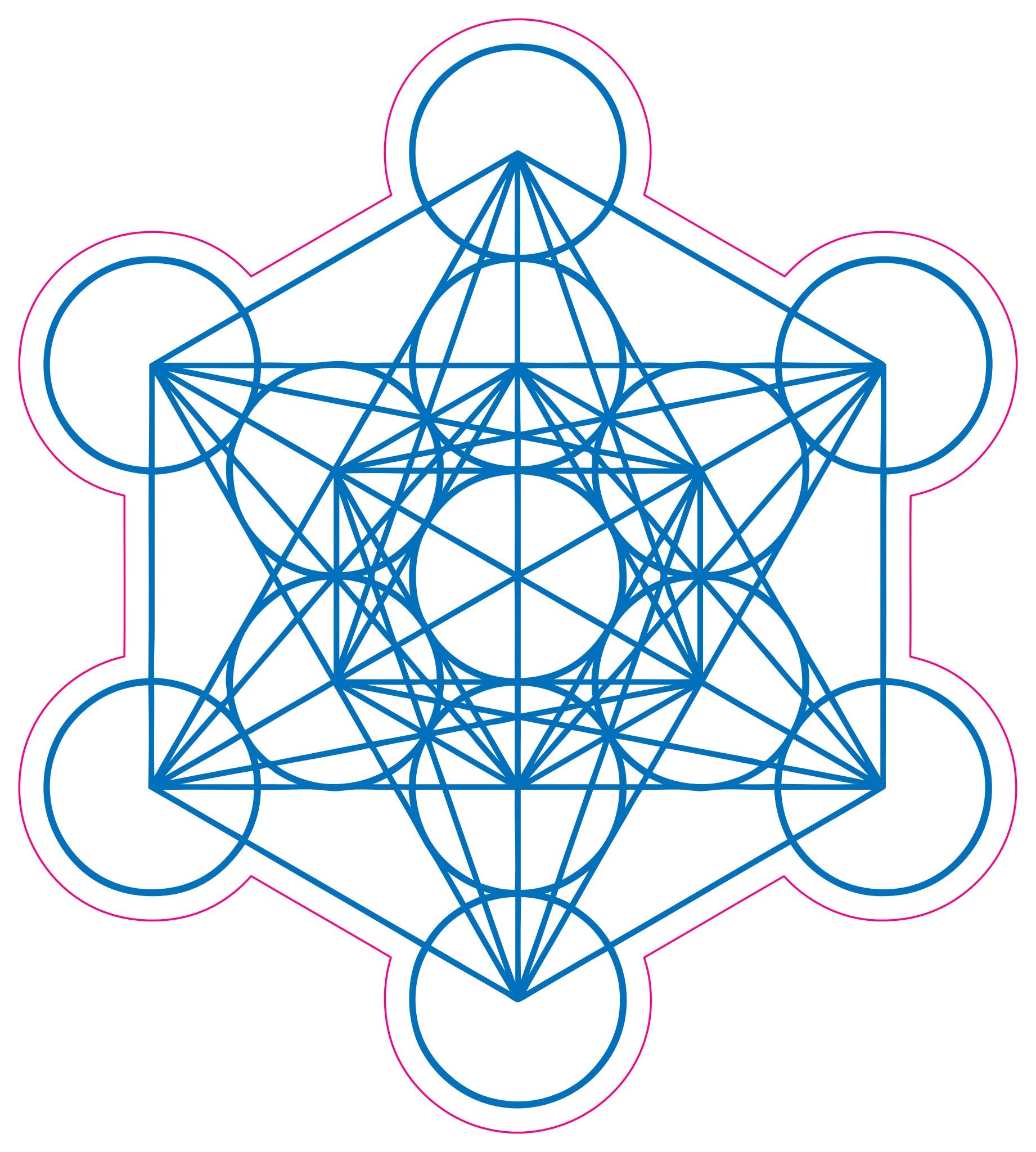 Metatron Cube Stickers