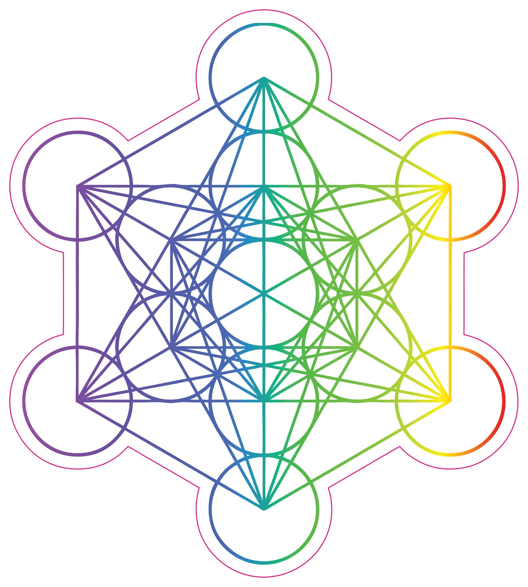 Metatron Cube Stickers