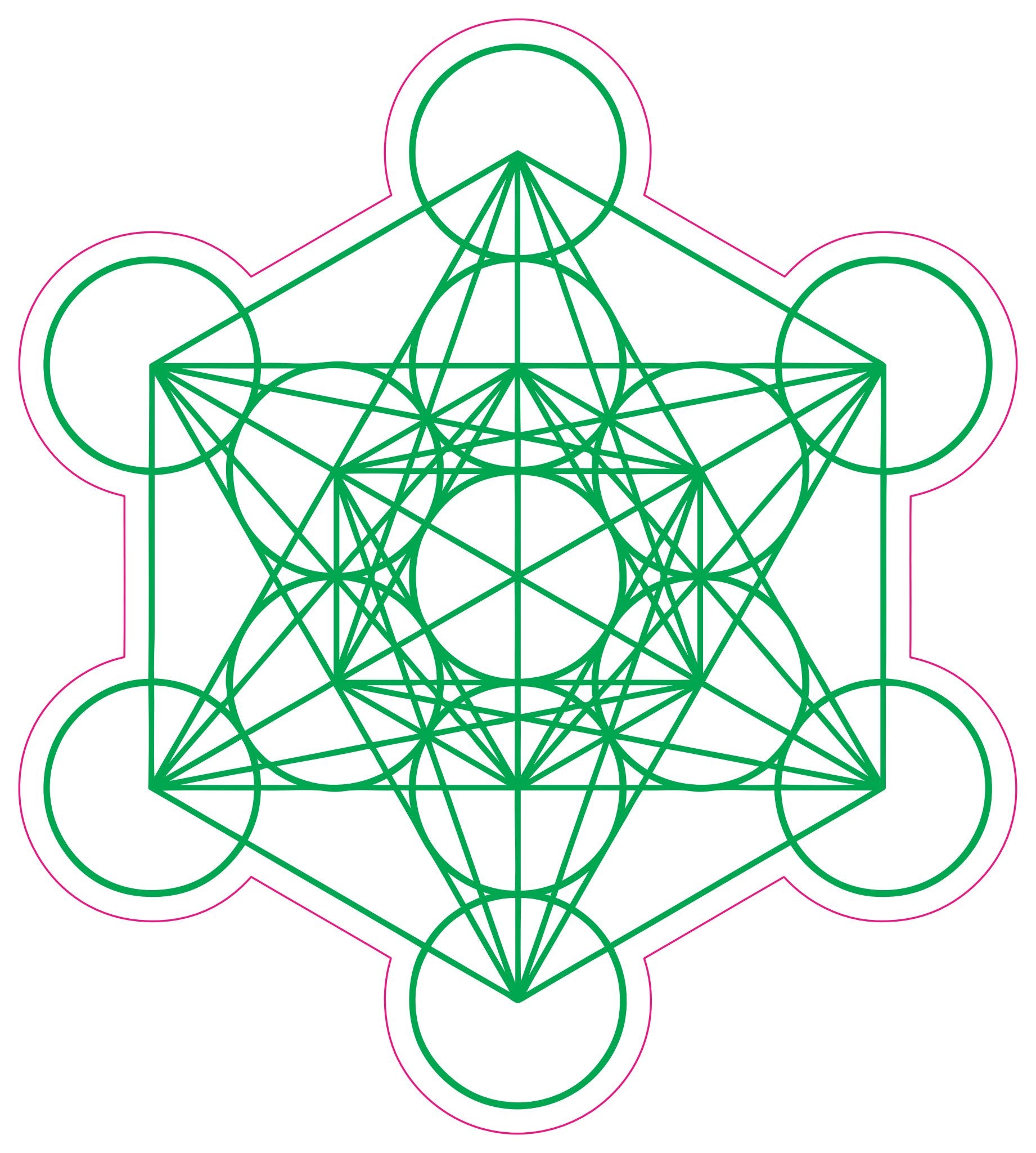 Metatron Cube Stickers