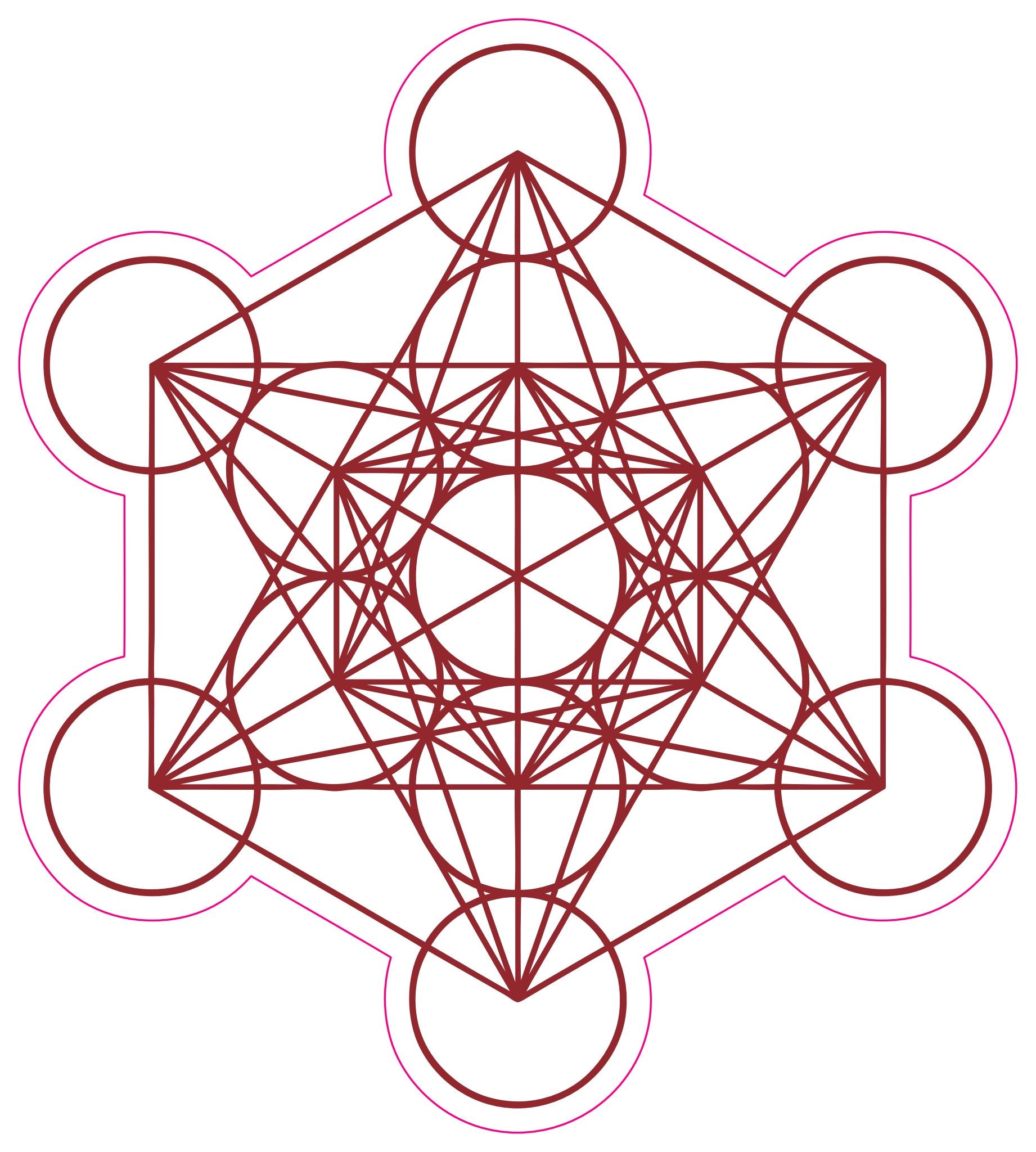 Metatron Cube Stickers