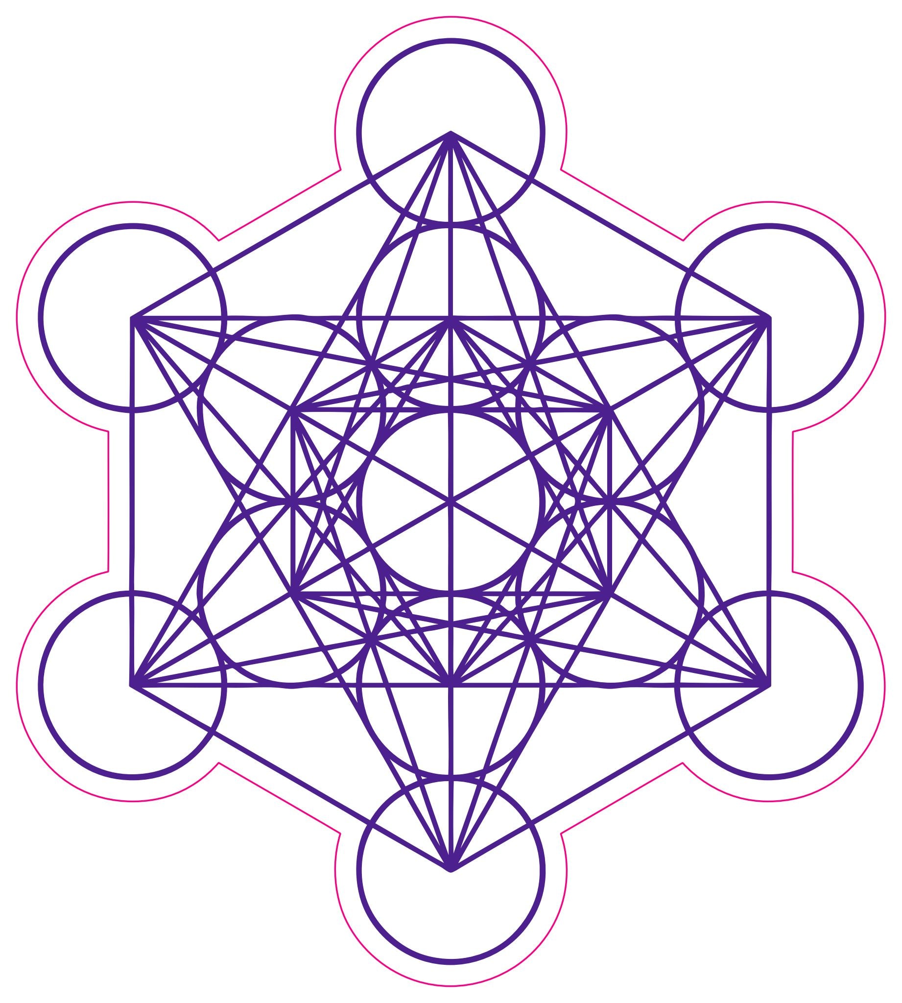 Metatron Cube Stickers