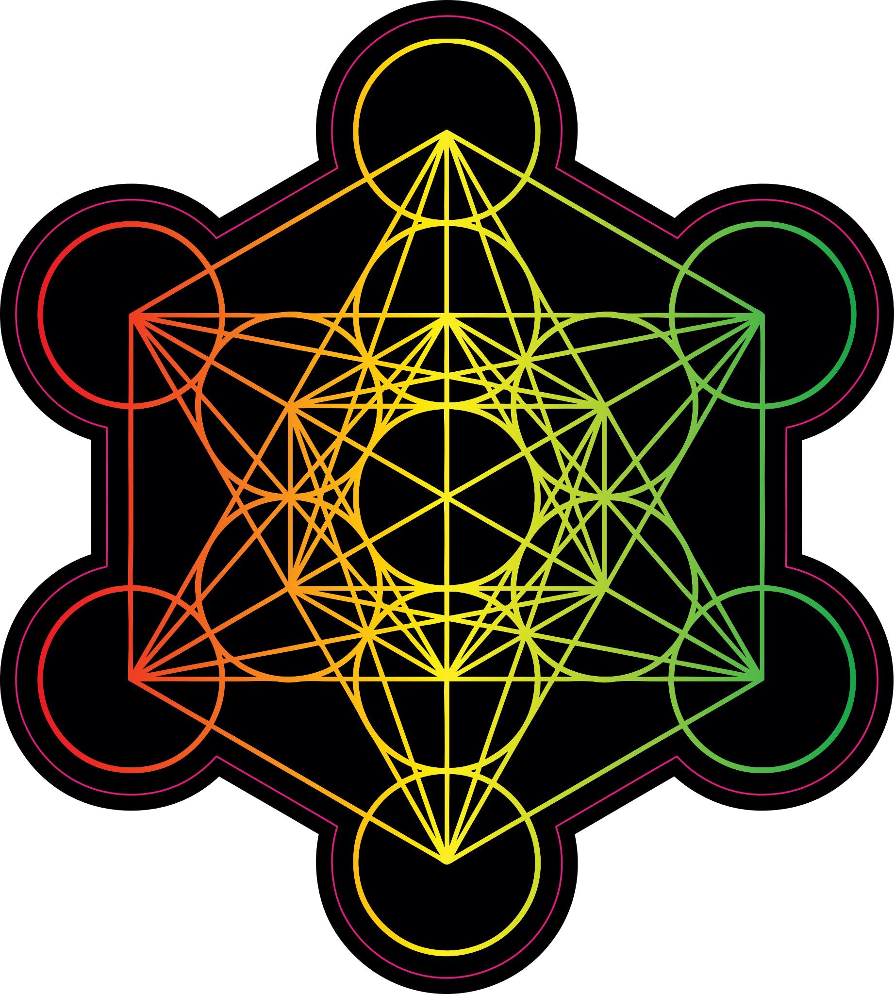 Metatron Cube Stickers